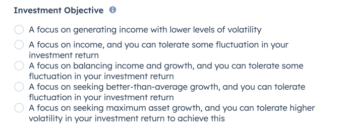 Investment objective